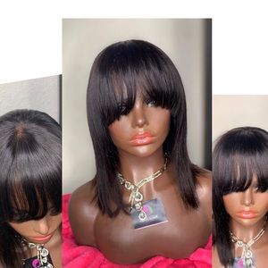Customized Glue-less lace front wig